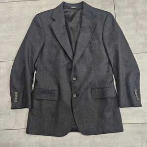 Polo University Club Ralph Lauren Charcoal Grey Virgin Wool Blazer Sport Coat 40